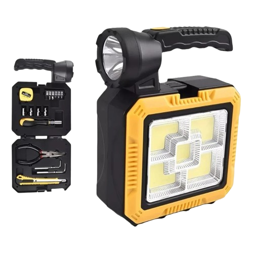 المنقذ مصباح الطوارئ الذكي + صندوق أدوات متكامل